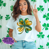 Abstract Swirl Shamrock Shirt, Sweatshirt & Hoodie – Artistic St. Patrick’s Day Tee