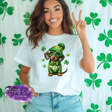 Lucky Dachshund Shirt, Sweatshirt & Hoodie – Cute St. Patrick’s Day Dog Tee