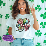 Sparkle Shamrock Bow Shirt, Sweatshirt & Hoodie – Glam St. Patrick’s Day Tee