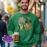 Leopard & Glitter Shamrock Shirt, Sweatshirt & Hoodie – Trendy St. Patrick’s Day Tee