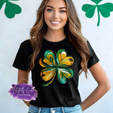 Abstract Swirl Shamrock Shirt, Sweatshirt & Hoodie – Artistic St. Patrick’s Day Tee