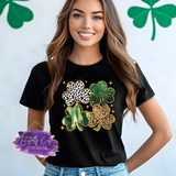 Leopard & Glitter Shamrock Shirt, Sweatshirt & Hoodie – Trendy St. Patrick’s Day Tee