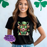 Lucky Highland Cow Shirt, Sweatshirt & Hoodie – Funny St. Patrick’s Day Irish Cow Tee