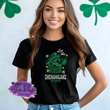 Let the Shenanigans Begin Shirt, Sweatshirt & Hoodie – Funny St. Patrick’s Day Raccoon Tee