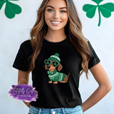 Lucky Dachshund Shirt, Sweatshirt & Hoodie – Cute St. Patrick’s Day Dog Tee