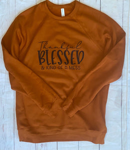 Blessed Mess Sweatshirt - Tututally Cute Custom Creations 