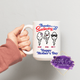 Thanks For Not Swallowing Coffee Mug - Tututally Cute Custom Creations 