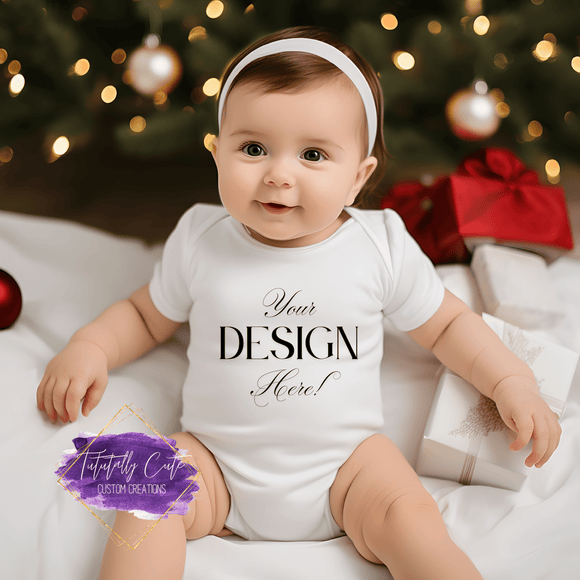 Custom Christmas Baby Bodysuit - Tututally Cute Custom Creations 