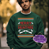 Merry Huntmas Ugly X-Mas Sweater - Tututally Cute Custom Creations 