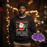 Merry Drunk Santa Ugly X-Mas Sweater - Tututally Cute Custom Creations 