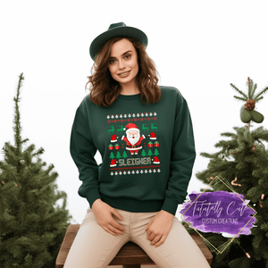 Sleigher Ugly X-Mas Sweater - Tututally Cute Custom Creations 
