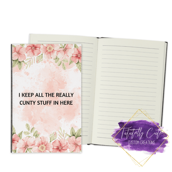 Cu*ty Stuff  Journal - Notebook - Tututally Cute Custom Creations 