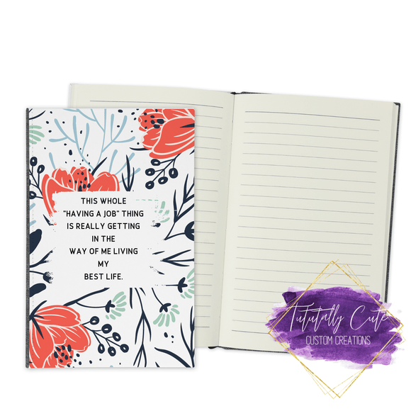 Best Life  Journal - Notebook - Tututally Cute Custom Creations 