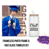 Graduation Glass & Frame Set - Tututally Cute Custom Creations 