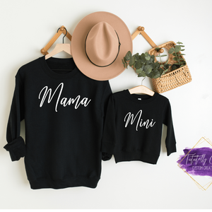 Mama & Mini Matching Sweatshirts - Tututally Cute Custom Creations 