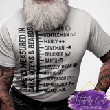 Men's Beard Measurement Shirt - Tututally Cute Custom Creations 