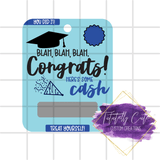 Graduation Theme Money Card - Tututally Cute Custom Creations 