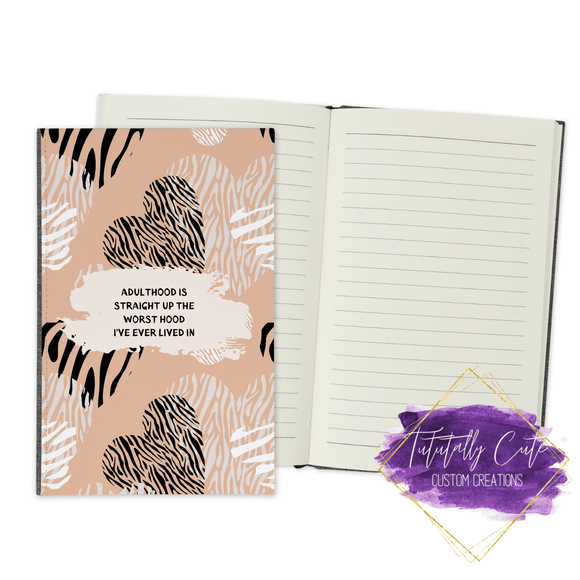 Adulthood Journal - Notebook - Tututally Cute Custom Creations 