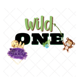 Wild One Safari First Birthday Shirt - Tututally Cute Custom Creations 