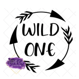 Wild One Arrows First Birthday Shirt - Tututally Cute Custom Creations 