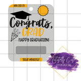 Graduation Theme Money Card - Tututally Cute Custom Creations 