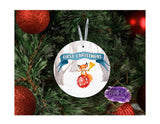 First Christmas - Woodland Animal Theme Aluminum Ornament - Tututally Cute Custom Creations 