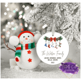 Family Stockings - Ornament - Tututally Cute Custom Creations 