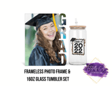 Graduation Glass & Frame Set - Tututally Cute Custom Creations 