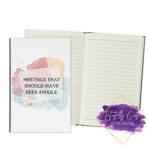 Meetings Journal (Pastel) - Notebook - Tututally Cute Custom Creations 