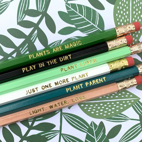 Plant Lover Pencil Set - Tututally Cute Custom Creations 