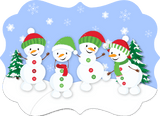 Snowman Family Aluminum Ornament - Tututally Cute Custom Creations 