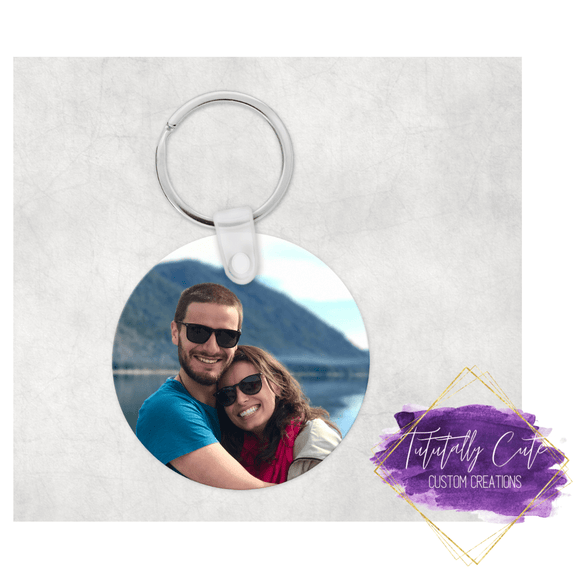 Personalized Double Sided Keychain - Tututally Cute Custom Creations 