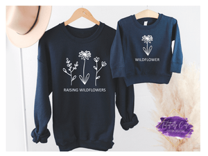 Raising Wildflowers ~ Wildflower Matching Sweatshirts - Tututally Cute Custom Creations 