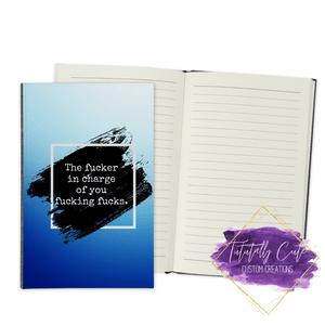 In Charge (Blue) Journal - Notebook - Tututally Cute Custom Creations 