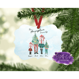 Holiday Family - Ornament - Tututally Cute Custom Creations 