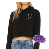 Happy Face Crop Top Hoodie - Tututally Cute Custom Creations 