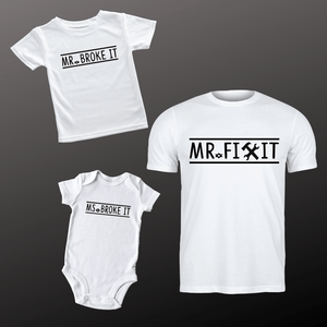Mr. Fix it Shirt Set - Tututally Cute Custom Creations 