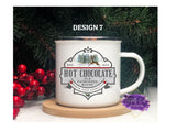 Old Fashioned Enamel Christmas Mugs - Tututally Cute Custom Creations 