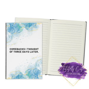 Three Days Later Journal - Notebook - Tututally Cute Custom Creations 