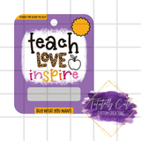 School Theme Money Card - Tututally Cute Custom Creations 