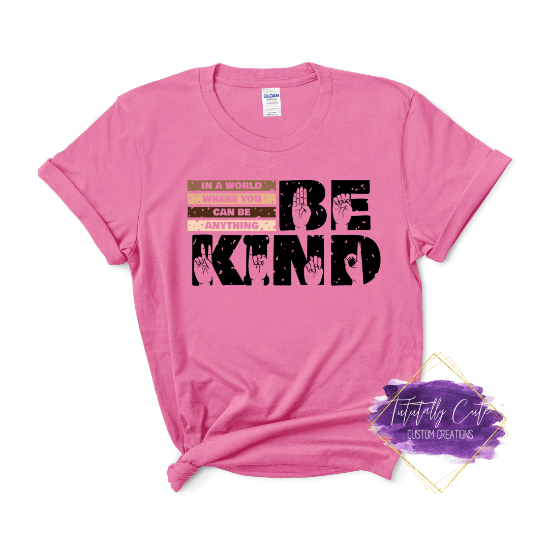 Pink Shirt Day T-shirt - If You Can Be Anything Be Kind - Anti Bullying  T-shirt