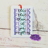 F-This, That, You Air Freshener - Purple - Tututally Cute Custom Creations 
