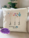 GRANDMA'S GARDEN FLOWER PILLOW (CUSTOMIZED) - Tututally Cute Custom Creations 