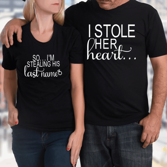 Stole Her Heart ~ Stole His Name - Tututally Cute Custom Creations 