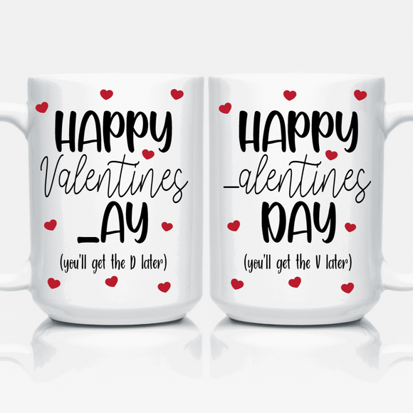 His & Hers Valentines Mug - Tututally Cute Custom Creations 