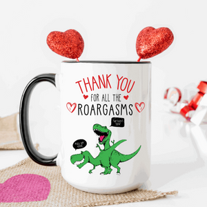 Dinosaur Valentine Mug - Tututally Cute Custom Creations 
