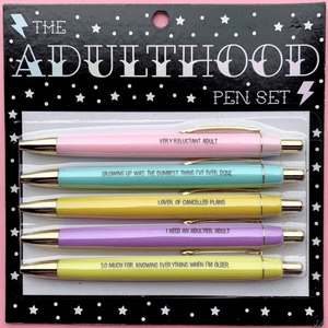 Adulthood Pen Set - Tututally Cute Custom Creations 
