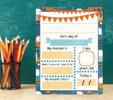 First Day Of School - Back To School Board (8x10.5) - Tututally Cute Custom Creations 