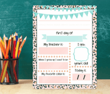 First Day Of School - Back To School Board (8x10.5) - Tututally Cute Custom Creations 