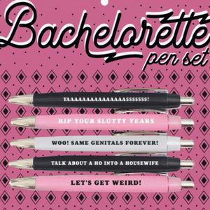 Bachelorette Pen Set - Tututally Cute Custom Creations 